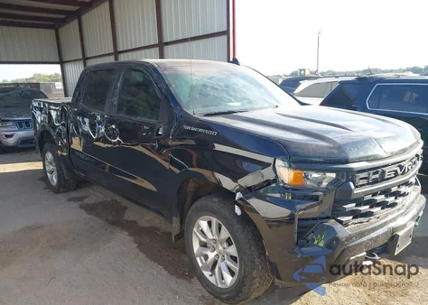 2022 Chevrolet Silverado 1500 2Wd Short Bed Custom из США, поврежденный, VIN 1GCPABEK5NZ610061